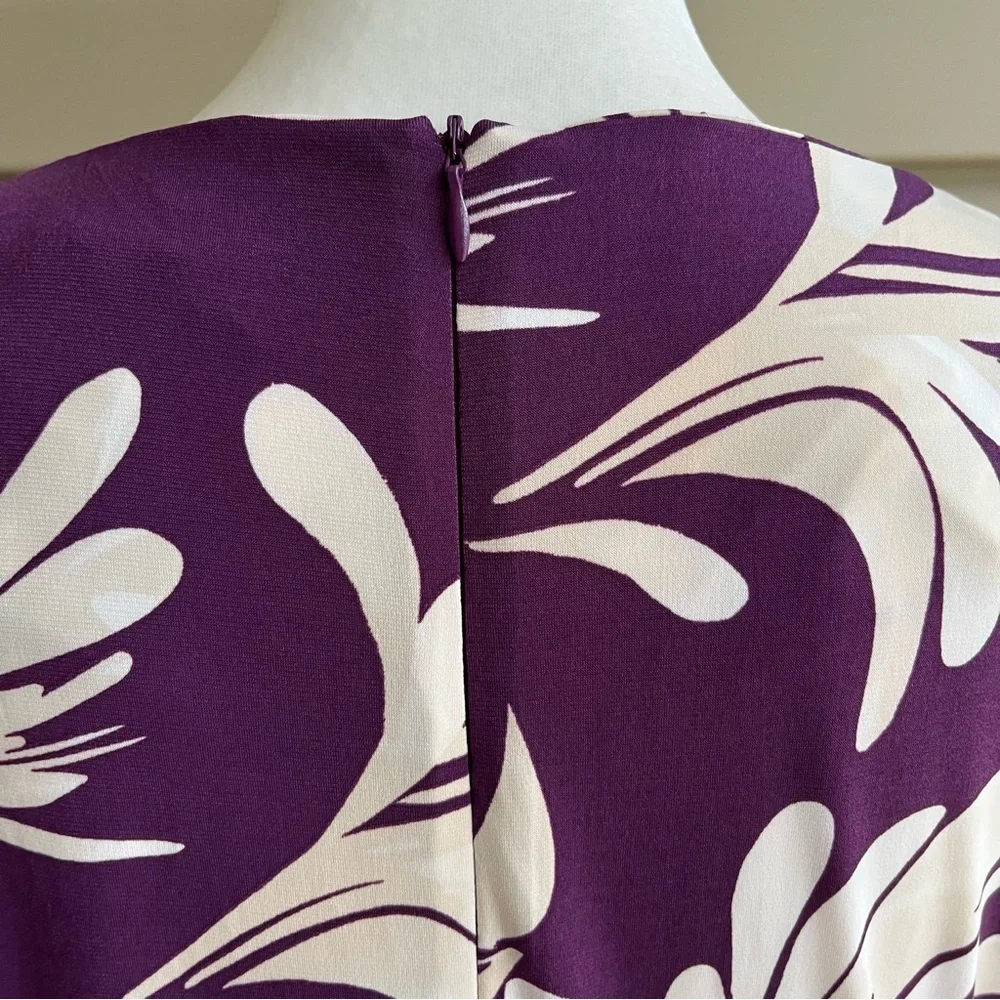 •Maggy London• Long Sleeve Side Twist Knit Dress - Size 18W - Picture 7 of 9